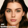 Erinde Eye Liner Vert Métallique, Pointe Précise Incliné à 18°, Crayon Yeux Waterproof, Crayon Yeux Métallique. Haute Pigmentati