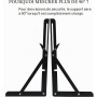 2 Pièces Equerre Etagere Pliante，Étagère Murale, Supports Pliants pour à Micro-ondes, Support accessoires van aménagé Console Pl