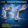 Aimant de Soudeur S&R. Lot de 2 aimants de montage. Angle 15°, 45°, 60°, 90°, 120°, 135°, 165°.