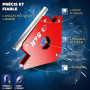 S&R Aimant de Soudure Magnétique Equerre de soudage Positionneur magnétique 100mm