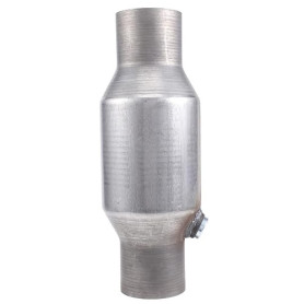 Juwacoo 2,5 Catalyseur catalytique universel, nettoyant pour catalyseur en acier inoxydable, catalyseurs de voiture avec connexi