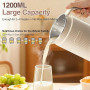 Machine à lait de noix 8 en 1, 1 200 ml, machine à lait végétal et machine à lait de soja avec minuterie, fonction maintien au c