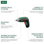 Bosch IXO 8 Visseuse sans fil (incl. jeu de 10 embouts et batterie 4V, en boîte de rangement)