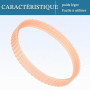 QUARKZMAN Courroie Entraînement Rabot Électrique Polyuréthane 240mm Orange | Courroie Crantée pour Rabot Électrique en Bois
