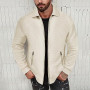 aromm HommeSurvêtements Waffle Manches Longues Zipper Veste & Pantalon Ensemble de 2 Pièces pour Decontracté Sport Travail