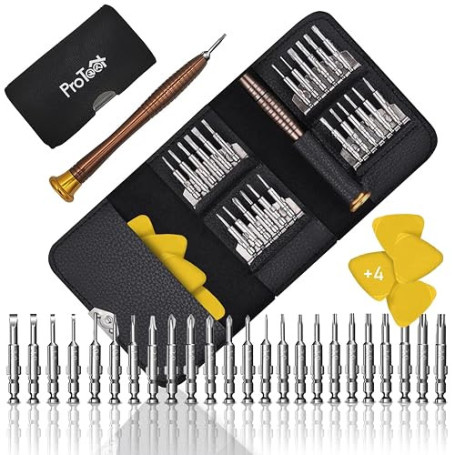 Jeu de tournevis de précision mini professionnels 29 en 1, kit de réparation pour lunettes, montre, iPhone, iPad, smartphone, PC