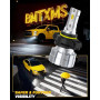 BMT xms Ampoule 5202 H16EU LED, Switchback Blanc 6500K / Jaune Ambré 3000K - Feux de Conduite Double Couleur Blanc/Jaune, Pack d