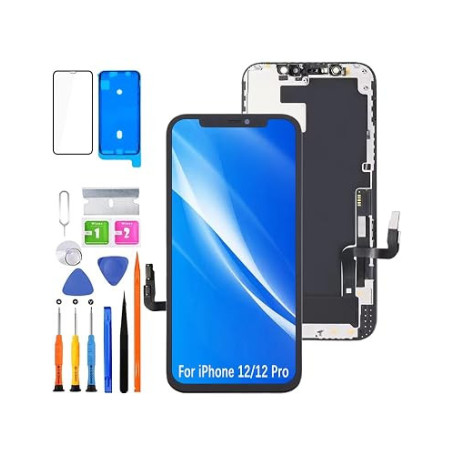 HLYGZX Écran pour iPhone 12/12 Pro A2403 A2172 A2402 A2404 | avec Kit de réparation，Affichage HD，Remplacement d'écran,pour Modèl