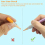 Ji liangli Lot de 5 Rallonges de Crayon Réglables en Aluminium,Prolongateur de Crayon Ajustable pour Esquisse,École,Atelier de P