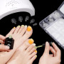 TOMICCA Squoval Capsule Américaine Faux Ongles Pieds 120 Pièces | 12 Tailles Double Face Mat, Acrylique Souple et Durable, Idéal
