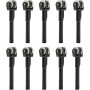 JT2D Lot de 10 Roues à Silex de Rechange, mécanisme d'allumage, composant d'allumage Compatible avec Les briquets Clipper