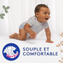 Lotus Baby Douceur & Confort - Couches Bébé Taille 1 (2-5 Kg/Nouveau-né) | Pack 1 Mois - 80 Couches - Doux & Respirant - 0% Loti