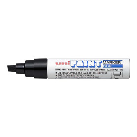 Uniball PX30N Paint Marker Marqueur peinture à huile Pointe extra large Encre à pigmentation Noir Lot de 6