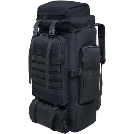 Vaupan Sac à dos de randonnée 80L, de camping militaire MOLLE, imperméable et grande capacité pour les sports de plein air & les