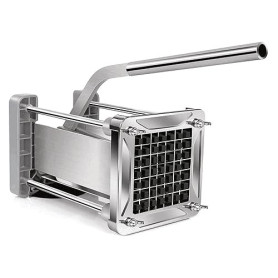 Coupe Frite Professionnel, Sopito Coupe Frites Acier Inoxydable Decoupe Frite avec Lames de 12x12mm, Argent