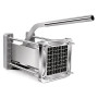 Coupe Frite Professionnel, Sopito Coupe Frites Acier Inoxydable Decoupe Frite avec Lames de 12x12mm, Argent