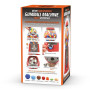 CKB LTD Gumball Distributeur de Chewing-Gum Bonbons gobstoppers en Forme de pièce de Monnaie Style Rétro Tirelire Rouge - Grande