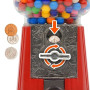 CKB LTD Gumball Distributeur de Chewing-Gum Bonbons gobstoppers en Forme de pièce de Monnaie Style Rétro Tirelire Rouge - Grande