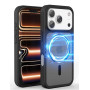 ELEVAVIDA Coque iPhone 17 Pro Noire – Coque magnétique Transparente, Fine et légère, Antichoc et Anti-Rayures, Compatible MagSaf