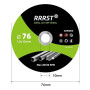 RRRST Disque à Tronçonner 76 Metal 1mm Extra Fin, 25 Pièces Flexible Disque Découpe Pour Meuleuse D'angle, Pour Métal, Acier Ino