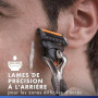 Gillette Lames de Rasoir Homme Proglide Power, Pack de 4 | en Acier Inoxydable, Cartouche Dotée de la Bande Lubrifiante x2, Long