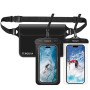TENQUAN Pochette Étanche Smartphone [Lot de 3] Sac étanche IPX8 Téléphone Housse Étanche Smartphone Jusqu'à 7 Pouces pour iPhone