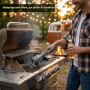 Brosse électrique pour barbecue 3 en 1 – Nettoyeur de barbecue sans fil | Sans fil, rechargeable, imperméable, nettoyant pour ba
