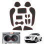GAFAT Compatible avec Nissan Juke F16 2020-2025 2026 (Frein Électronique) Tapis Antidérapant en Caoutchouc, Tapis pour Console C