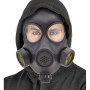 W WIDMANN MILANO Party Fashion - Masque à gaz, accessoire déguisement | Masque de costume noir pour les déguisements steampunk,