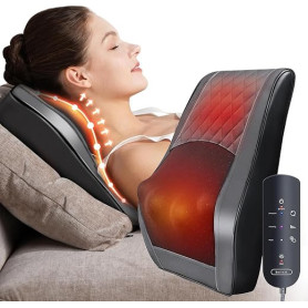 Masseur Dos et Cervicales, Masseur Shiatsu 3D, Masseur de Dos, Soulagement des Douleurs Musculaires pour le Cou, le Dos, les Jam