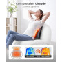 Masseur Dos et Cervicales, Masseur Shiatsu 3D, Masseur de Dos, Soulagement des Douleurs Musculaires pour le Cou, le Dos, les Jam