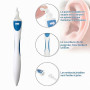LifgWas Nettoyeur de Cire d'Oreille avec 16 Embouts de Remplacement - Dispositif de Nettoyage Auriculaire en Spirale 360° pour A