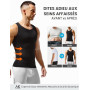 Arjen Kroos Débardeur Compression Homme Maillot de Corps Gaine Ventre Plat | Gilet de Sport Gainant, Débardeur Amincissant, Body