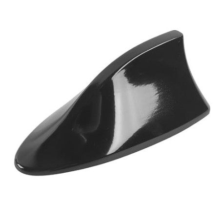 Ubric Antenne de Voiture Universelle en Forme d'aileron de Requin - Amplificateur Universel - Radio AM FM - avec Caoutchouc étan