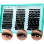 GEMERRY Faux Cils Individuel 60D/80D/100D 8-16mm Extension Cils | Bouquet Volume Russian Cluster Lash D Curl Individual Lashes