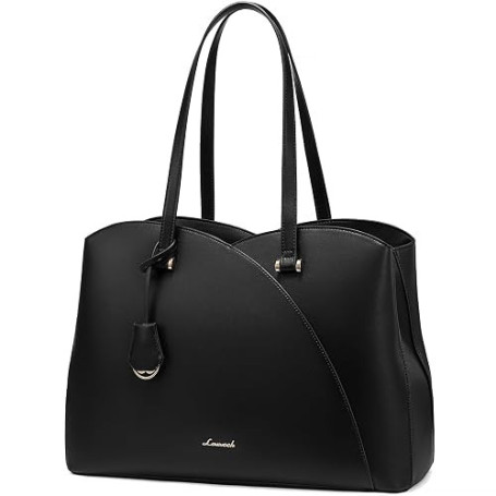 LOVEVOOK Sac Cabas Femme, Grand Sac 0rdinateur Sac a Main pour Les Cours Lycee, Sac Fourre Tout Sacoche de ravail University