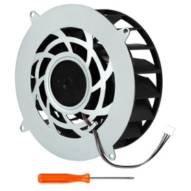Ceozon Ventilateur de refroidissement interne de rechange pour console PS5 Slim, 19 lames, tournevis T8 inclus