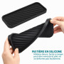 Chstarina 2 Pièces Organisateur D'évier Silicone Antidérapant Tapis Égouttoir à Vaisselle Résistant à la Chaleur Porte pour Savo