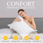 Oreiller 60x60 Plumes et Duvet Confort Oreillers Hôtel Coussin de Sommeil | Oreiller Plume 60x60, Coussins Hotellerie Luxe, Ergo
