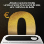 Comulytic Note Pro Enregistreur Vocal IA, Dictaphone de Réunions avec Étui | Dictaphone Enregistreur Vocal, Transcription, Résum
