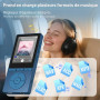 Lecteur MP3 64 Go, MP3 Bluetooth 5.3 avec Haut-Parleurs, Lecteur Musique, Enregistreur Vocal, Radio FM, Chaîne Hi-FI, Écouteurs,