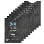 Lrocotanc Lot de 10 Étuis RFID-NFC – Porte-Cartes sûr et Pratique pour Cartes bancaires et d’identité – Protection Efficace Cont