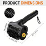 Brosse électrique pour barbecue avec batterie, 2 niveaux et lumière LED pour grilles de barbecue