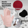 Enwokran Bonnet Echarpe Femme Tricotés Ensemble D'hiver Bonnet écharpe Gants D'écran Tactile 3 en 1 Doublé Polaire épais Bonnet