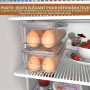 KICHLY boite réfrigérateur - barquette alimentaire avec 14 espaces, couvercle et poignée, en plastique (lot de 2)