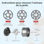 GEARMONSTER Lot de 4 élargisseurs de voie/entretoises de 15mm et 20mm LK: 100/5+112/5 NLB:57.1 avec 20 boulons de roue M14x1,5 4