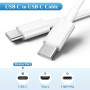 YLK 1M Cable USB C 60W Rapide pour Samsung Galaxy S26 S25 S24 S23 S22 S21 S20 S25+ S25 Ultra S24+ S24Ultra S23+ S23Ultra, A56 A5