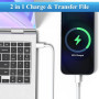 YLK 1M Cable USB C 60W Rapide pour Samsung Galaxy S26 S25 S24 S23 S22 S21 S20 S25+ S25 Ultra S24+ S24Ultra S23+ S23Ultra, A56 A5