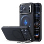 ESR Coque pour iPhone 17 Pro Max Support Flex, Silicone, Série Cloud, Noir | Commande de la Caméra, Compatible MagSafe, Protecti