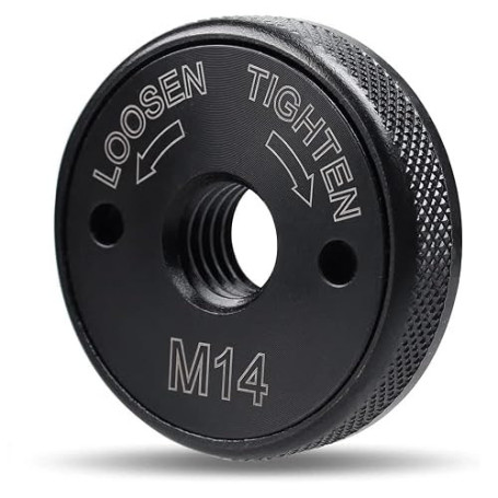Shallho Écrou de serrage rapide M14 pour meuleuse d'angle AEG, Metabo, Makita, Flex, Black&Decker, Dewalt, Hitachi
